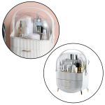 Priehľadný organizér na kozmetiku - biely